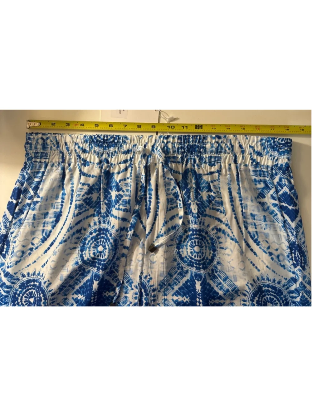 NWT Hester & Orchard Women's Blue Tye Dye Loose Fitting Pants - Size XL - Picture 7 of 10
